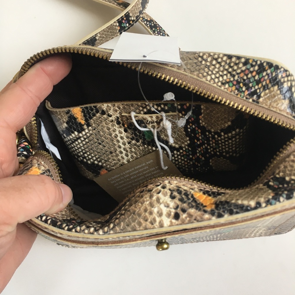 Madewell Beige Snake-Print Crossbody with Multicolor Accents - Picture 10 of 12